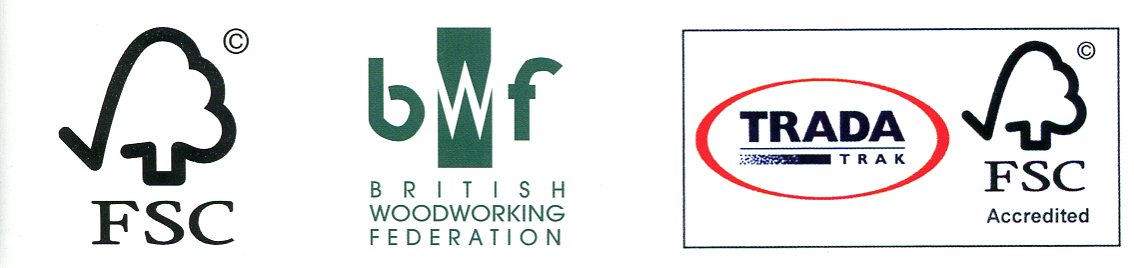 FSC Chain of Custody Certification for all timber used in the making of Cedar doors